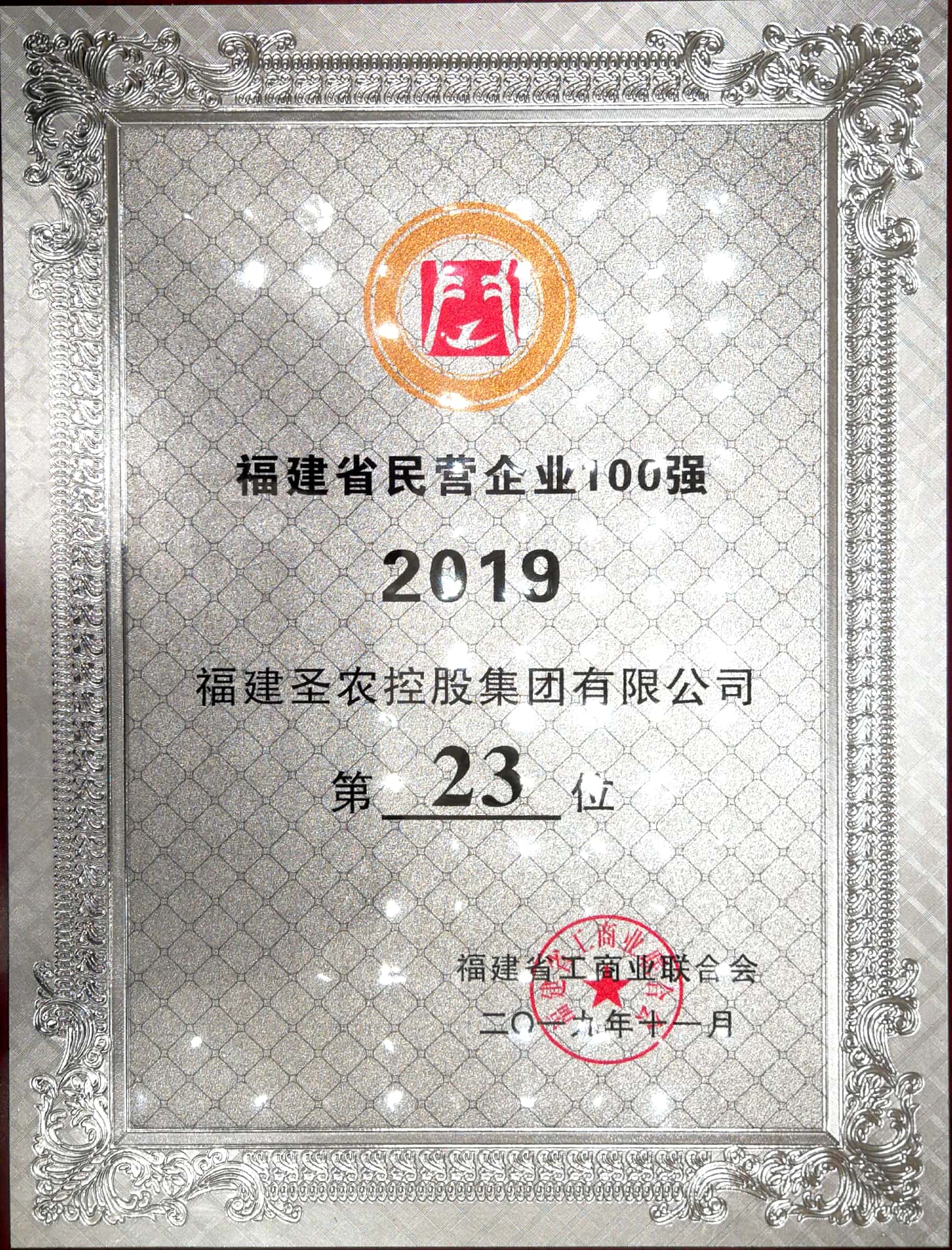2019（Aggame集团）福建民营企业100强